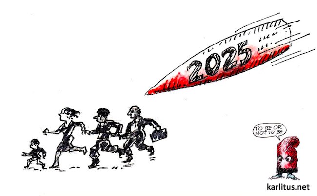 L'arribada de l'any 2025 segons Bolinaga, dibuixant de Cerdanyola