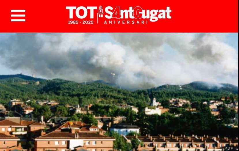 Possible Incendi a Collserola Cerdanyola